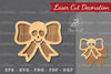 Ribbon Skull Laser Cut Decoration Clipart Bundle