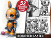 Roboter Easter Coloring Books
