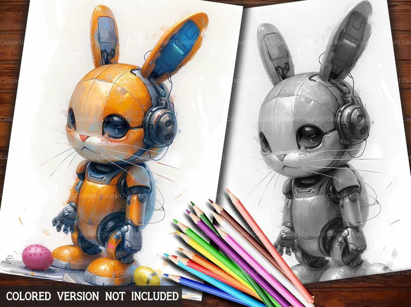 Roboter Easter Coloring Books - CraftNest