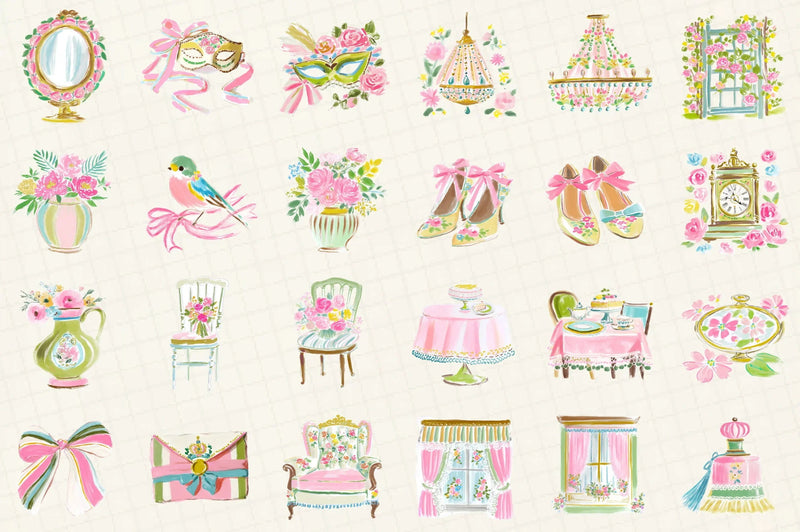 Romantic Chateau Clipart Bundle - CraftNest - Digital Crafting and Art