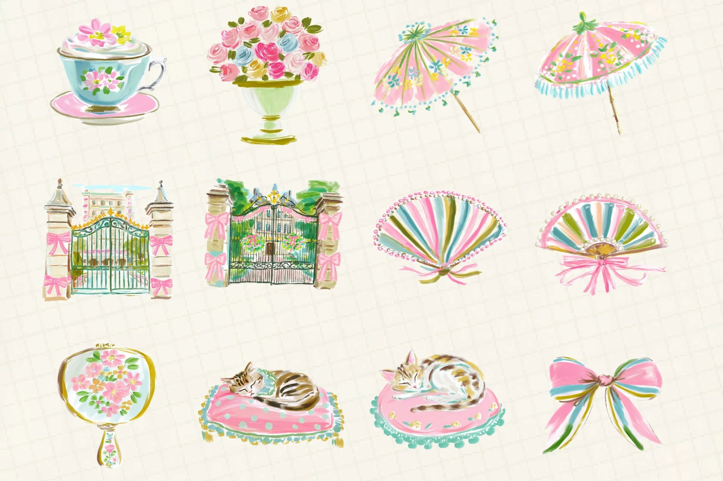Romantic Chateau Clipart Bundle - CraftNest - Digital Crafting and Art
