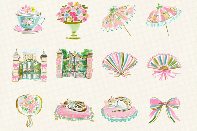 Romantic Chateau Clipart Bundle - CraftNest - Digital Crafting and Art