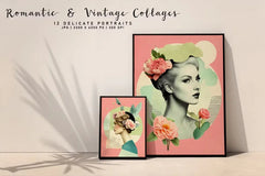 Romantic Vintage Collages - Wall Art - CraftNest - Digital Crafting and Art
