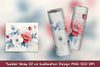 Rose Bouquet Tumbler Wrap Clipart Bundle