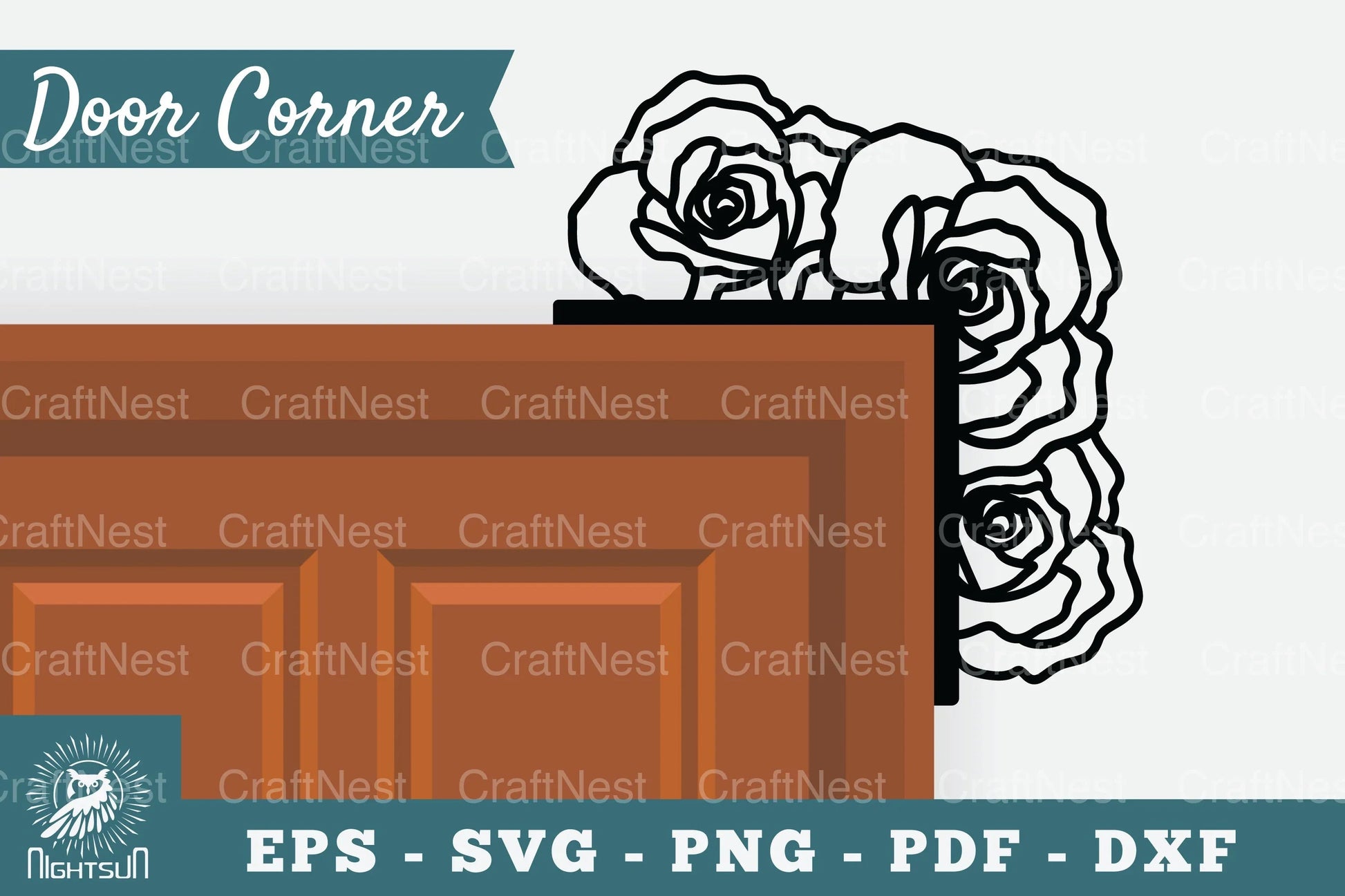 Rose Flower Door Corner Clipart Bundle - CraftNest - Digital Crafting and Art