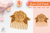 Rose Flower Laser Cut Comb Clipart Bundle