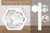 Rose Flowers 3D Shadow Box Clipart Bundle