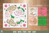 Rose Flowers Layered Papercut Clipart Bundle