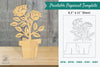 Rose Flowers Printable Cut Template Bundle