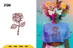 Rose Flower SVG Bundle - CraftNest - Digital Crafting and Art