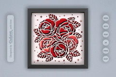 Roses Papercut SVG Bundle - CraftNest - Digital Crafting and Art