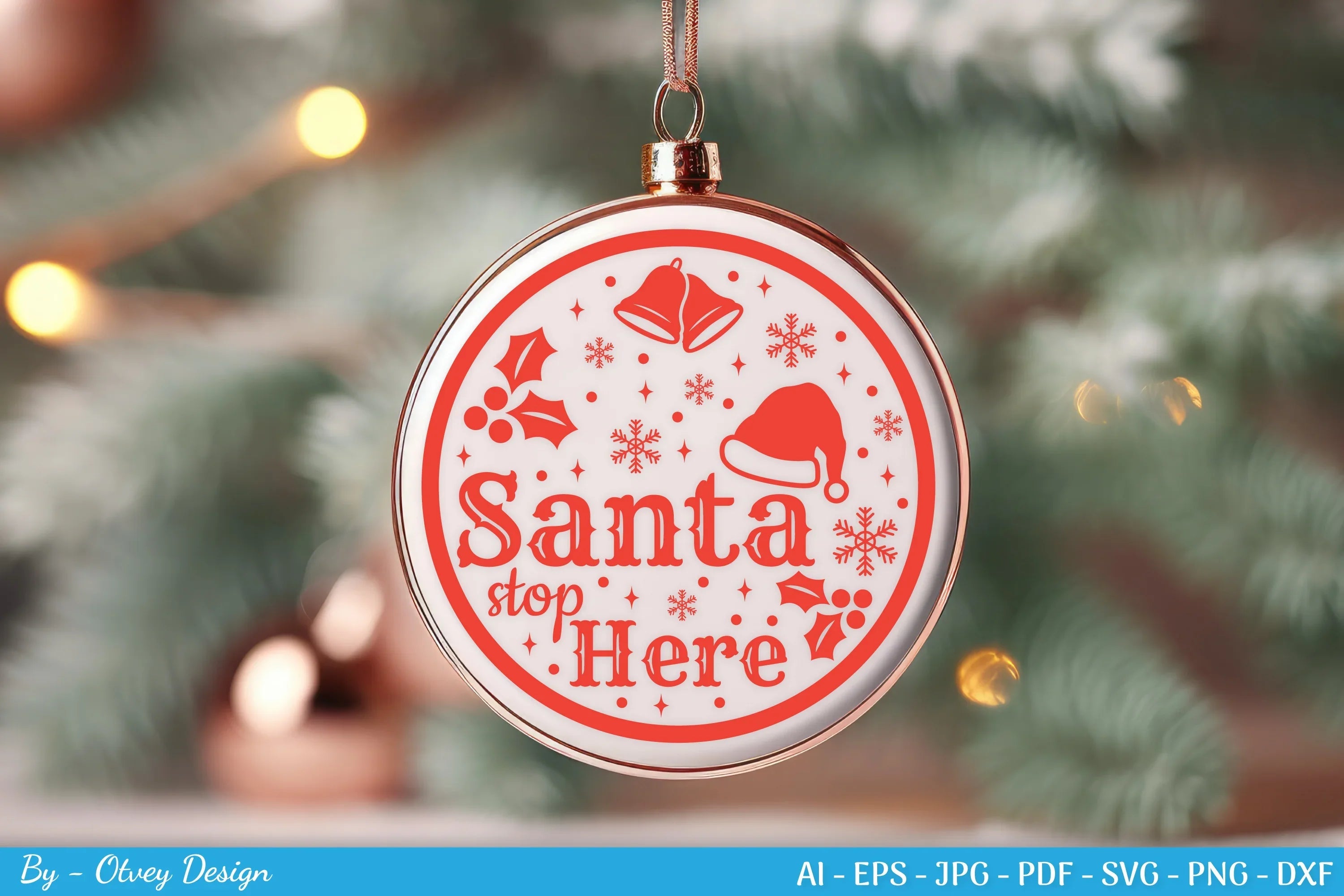 Round Christmas Ornaments SVG Bundle for Cricut - CraftNest - Digital Crafting and Art