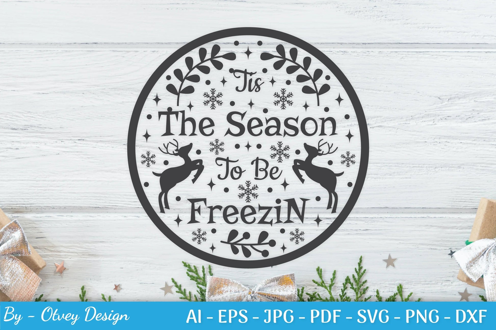 Round Christmas Ornaments SVG Bundle for Cricut - CraftNest - Digital Crafting and Art