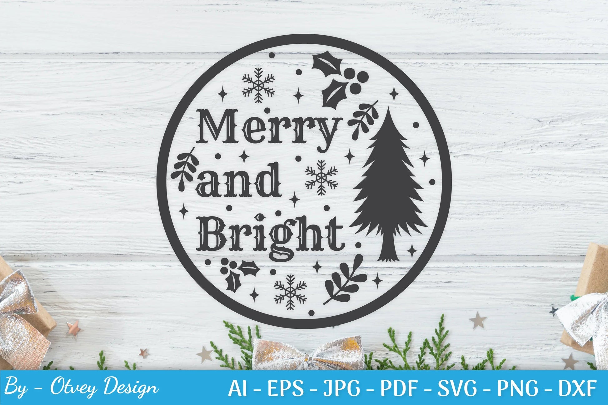 Round Christmas Ornaments SVG Bundle for Cricut - CraftNest - Digital Crafting and Art