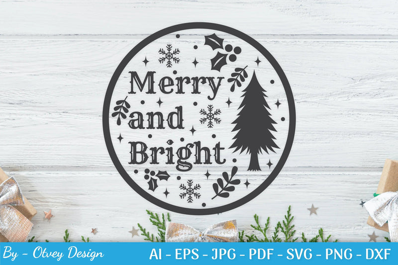 Round Christmas Ornaments SVG Bundle for Cricut - CraftNest - Digital Crafting and Art