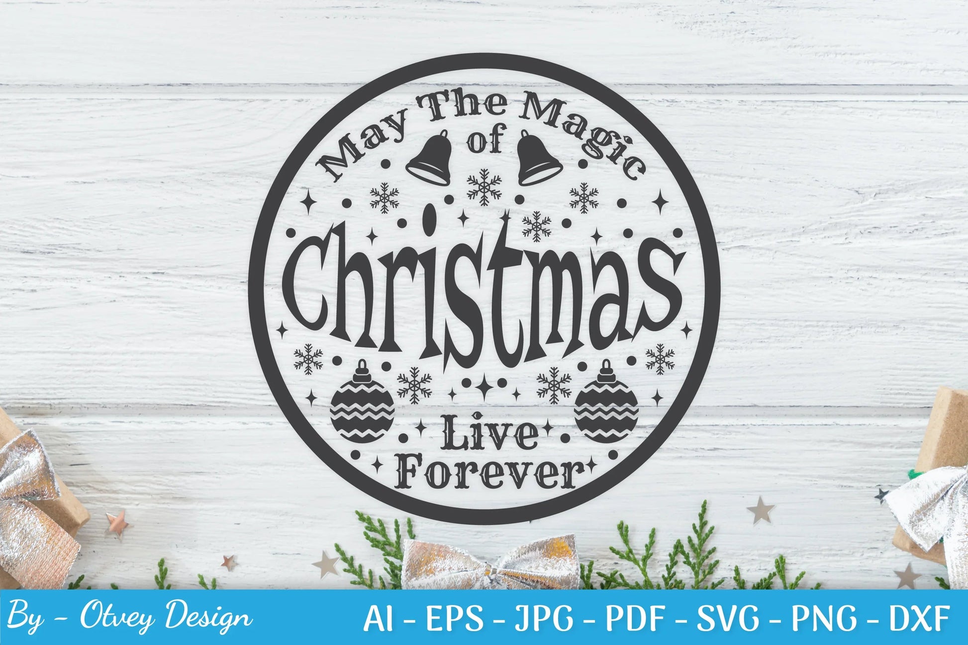 Round Christmas Ornaments SVG Bundle for Cricut - CraftNest - Digital Crafting and Art