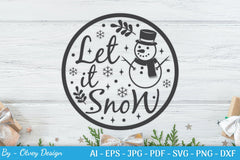 Round Christmas Ornaments SVG Bundle for Cricut - CraftNest - Digital Crafting and Art