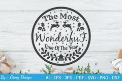 Round Christmas Ornaments SVG Bundle for Cricut - CraftNest - Digital Crafting and Art