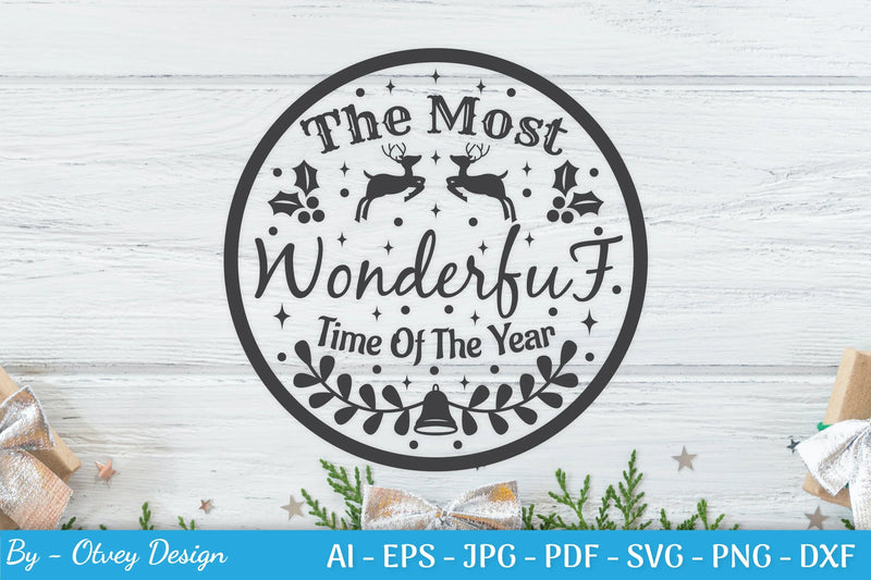 Round Christmas Ornaments SVG Bundle for Cricut - CraftNest - Digital Crafting and Art