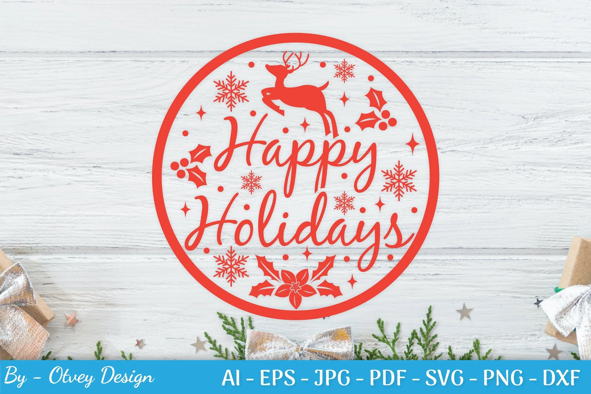 Round Christmas Ornaments SVG Bundle for Cricut - CraftNest - Digital Crafting and Art