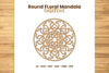 Round Floral Mandala Laser Cut Clipart Bundle