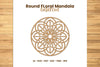 Round Floral Mandala Laser Cut Clipart Bundle