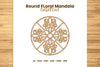 Round Floral Mandala Laser Cut Clipart Bundle