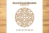 Round Floral Mandala Laser Cut Clipart Bundle