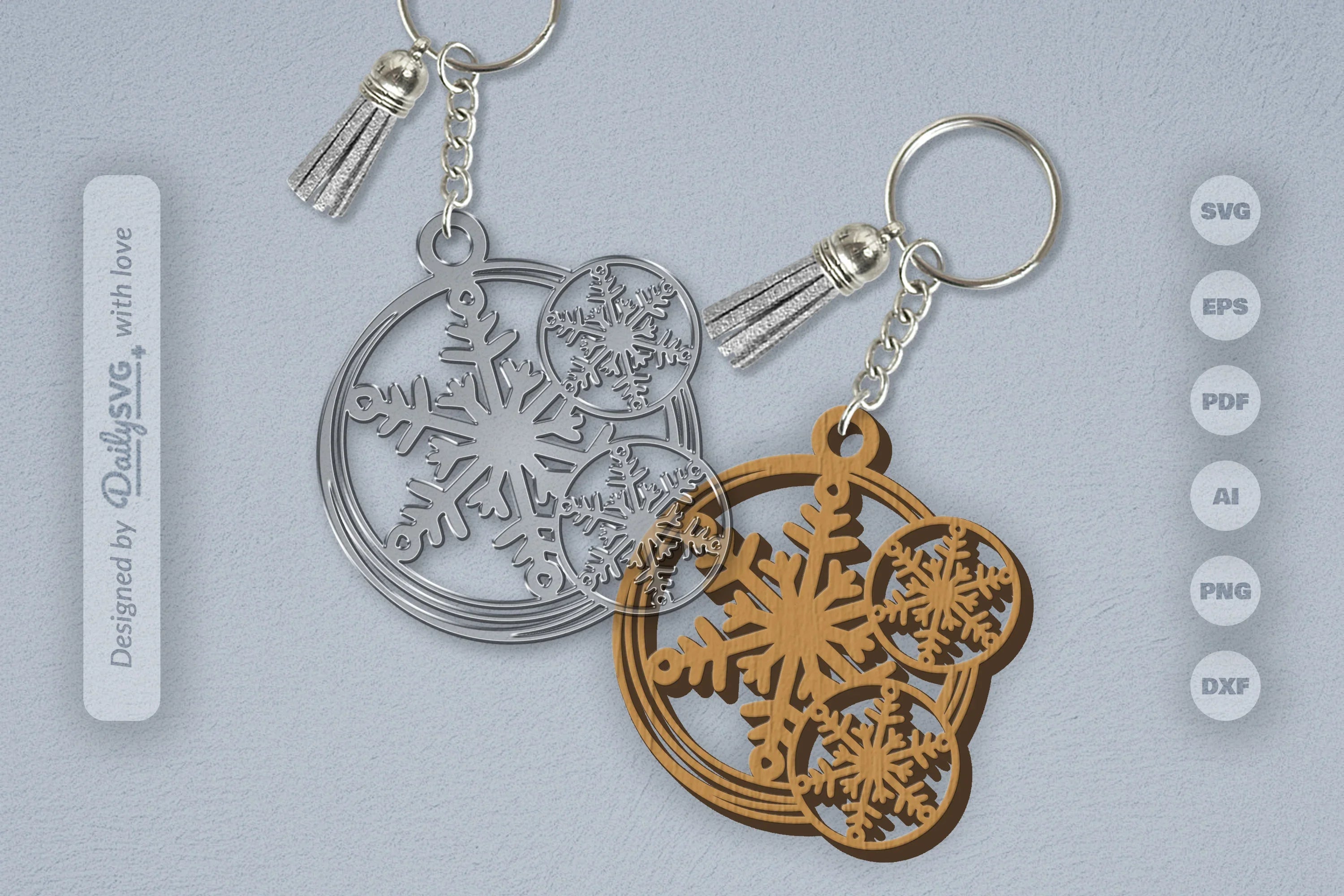 SVG Round Snowflake SVG Bundle 14 - CraftNest - Digital Crafting and Art