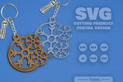 SVG Round Snowflake SVG Bundle 6 - CraftNest - Digital Crafting and Art