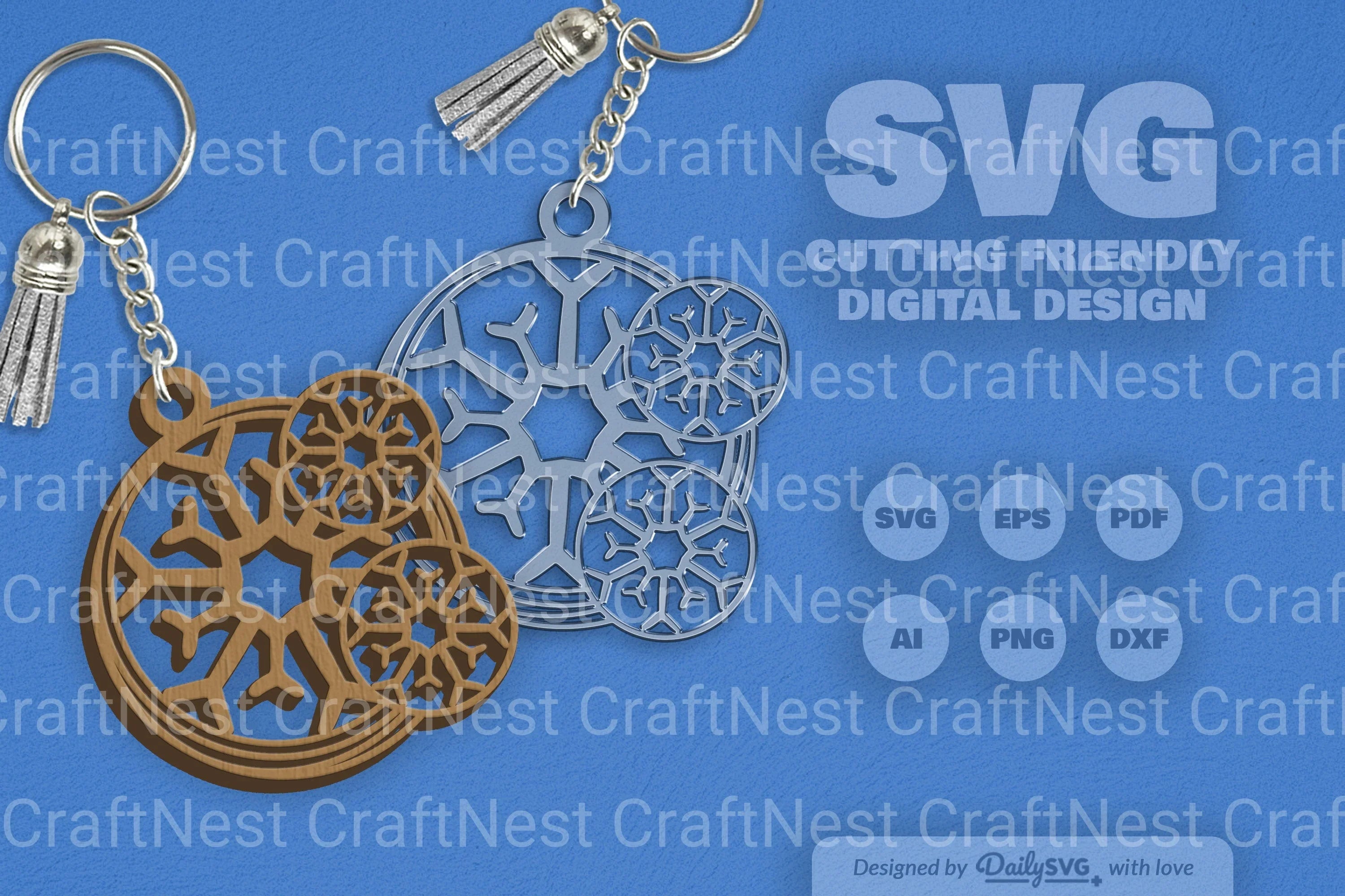 Snowflake SVG Bundle for Crafts