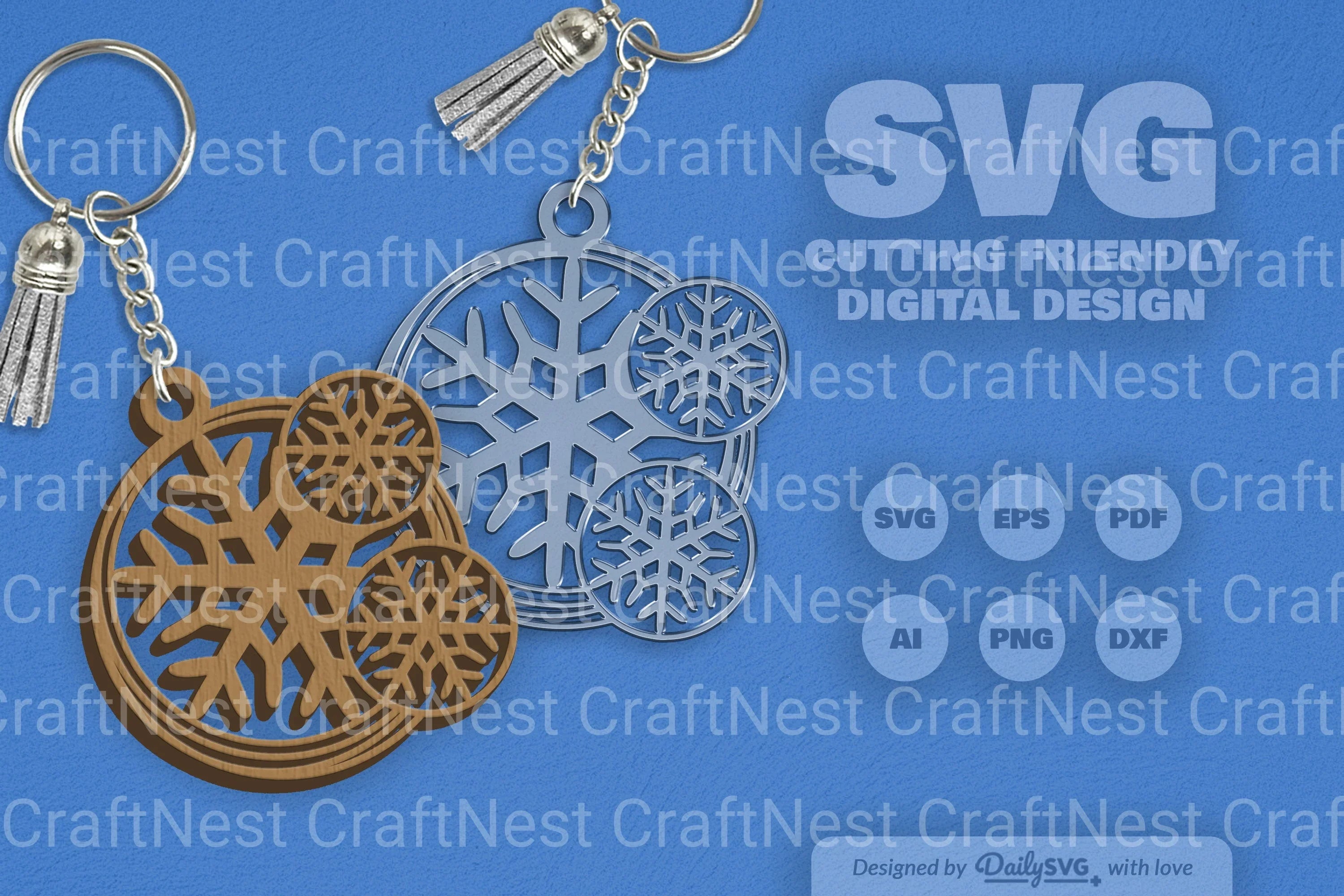 SVG Round Snowflake SVG Bundle