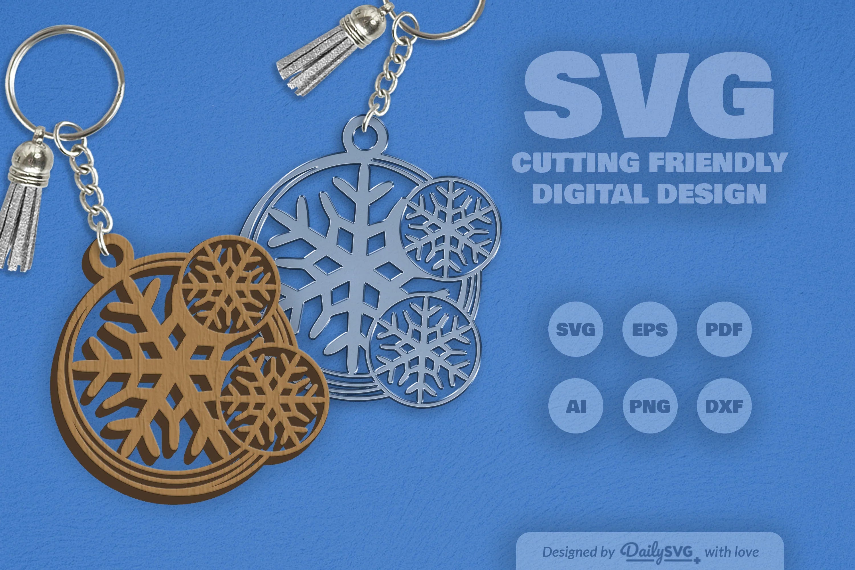 SVG Round Snowflake SVG Bundle 8 - CraftNest - Digital Crafting and Art