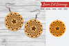 Round Laser Cut Earrings SVG Bundle