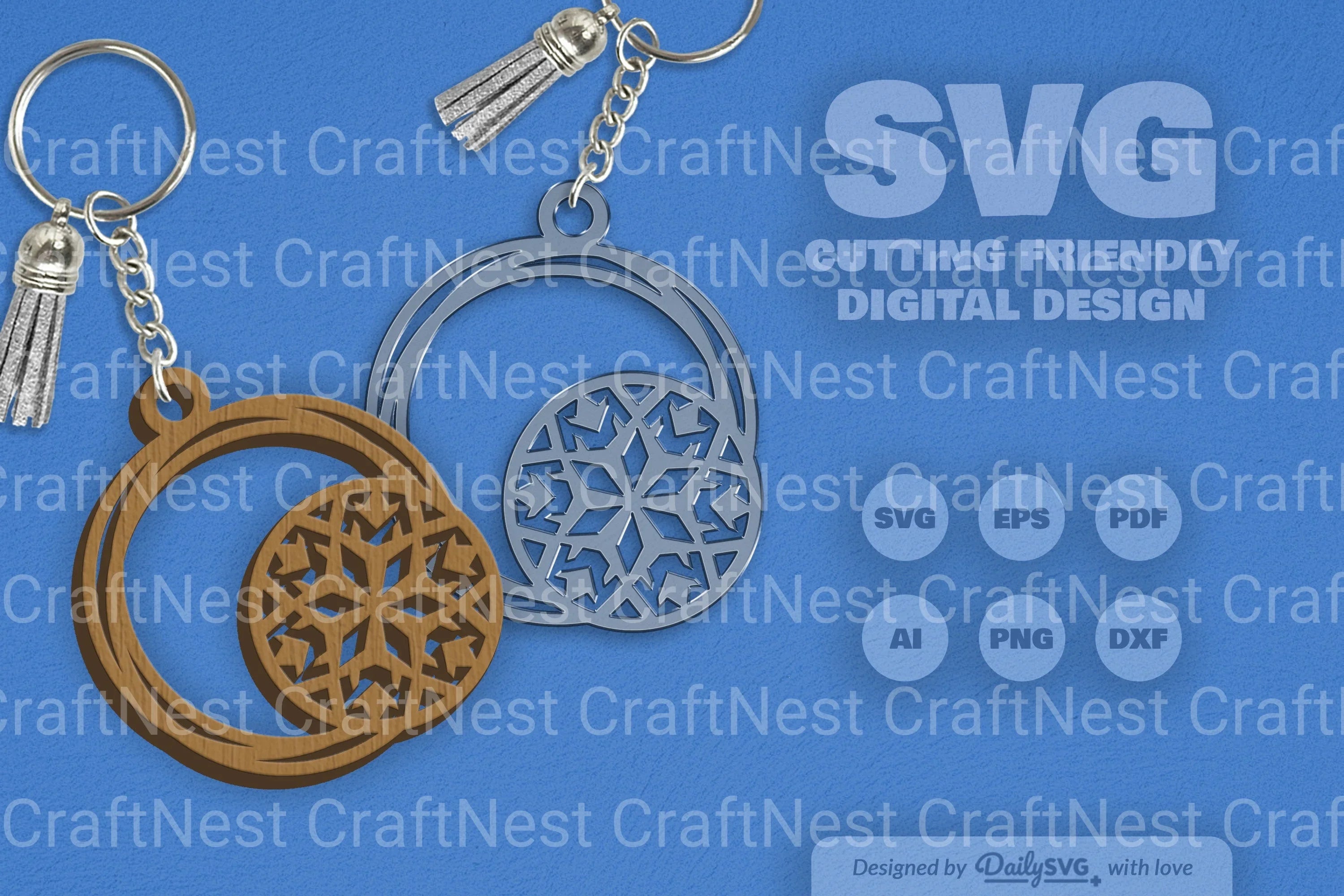 SVG Round Snowflake SVG Bundle