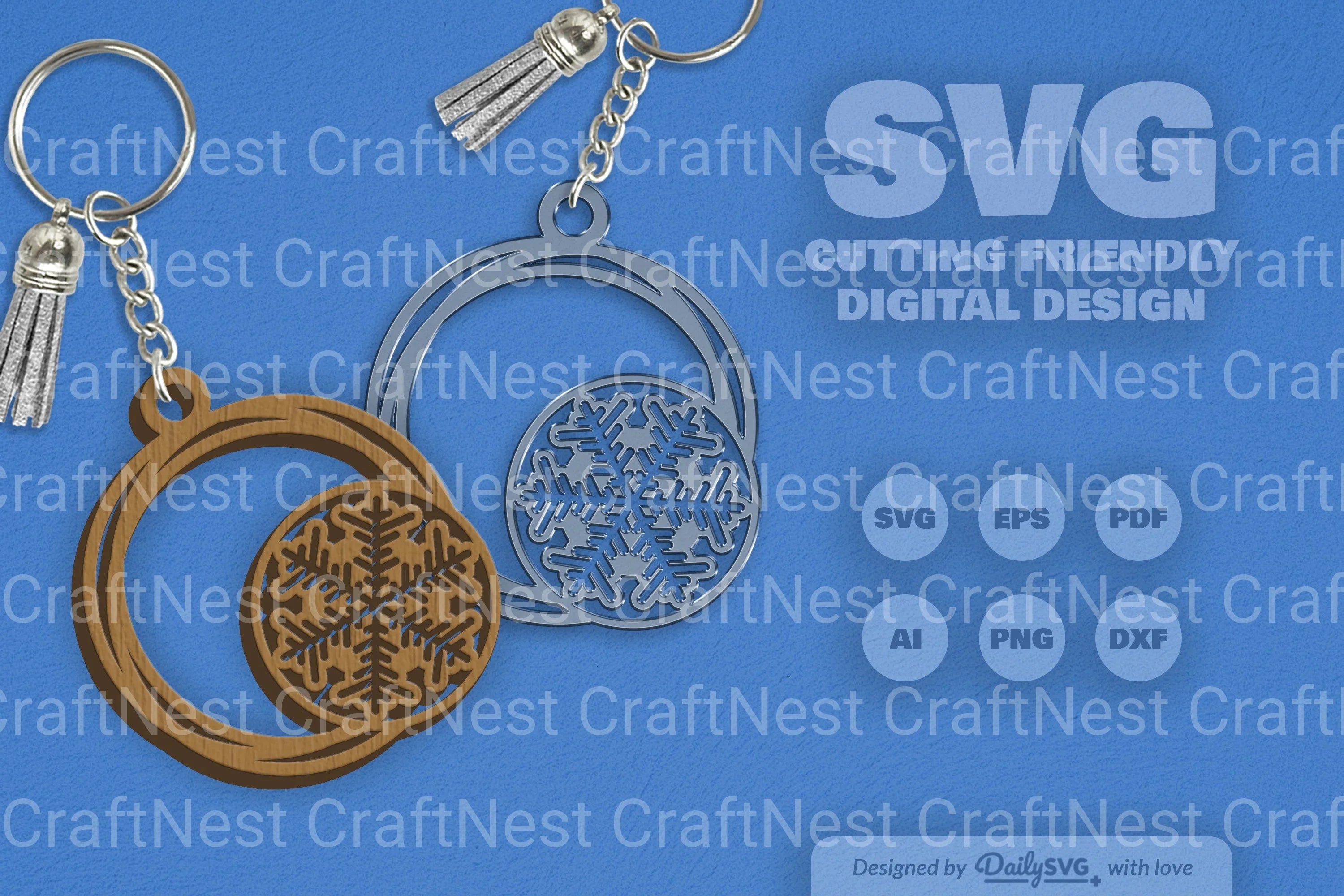 SVG Round Snowflake SVG Bundle