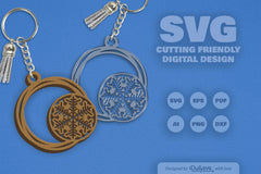 SVG Round Snowflake SVG Bundle 13 - CraftNest - Digital Crafting and Art