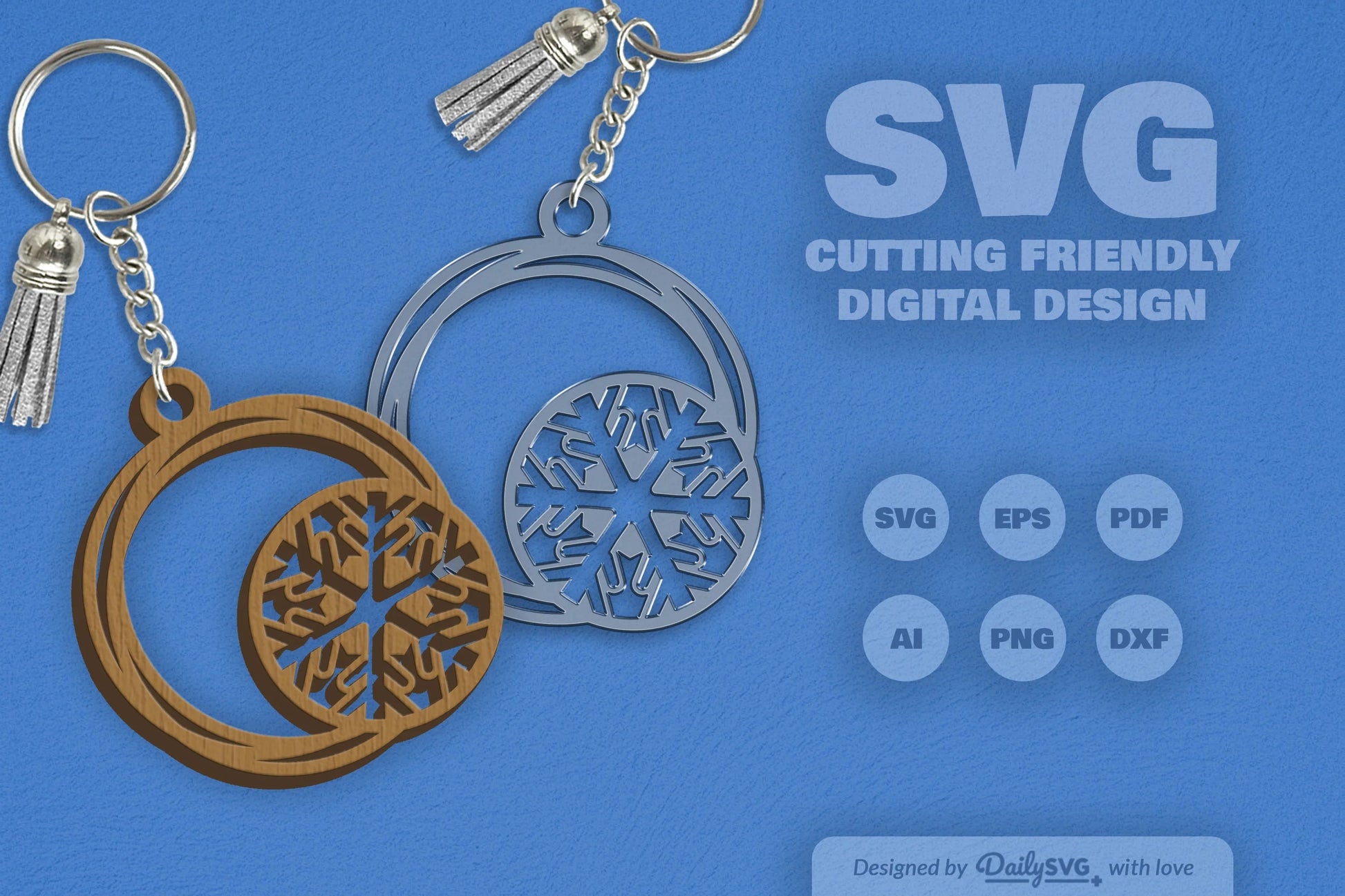 Round Snowflake SVG Bundle 3 - CraftNest - Digital Crafting and Art