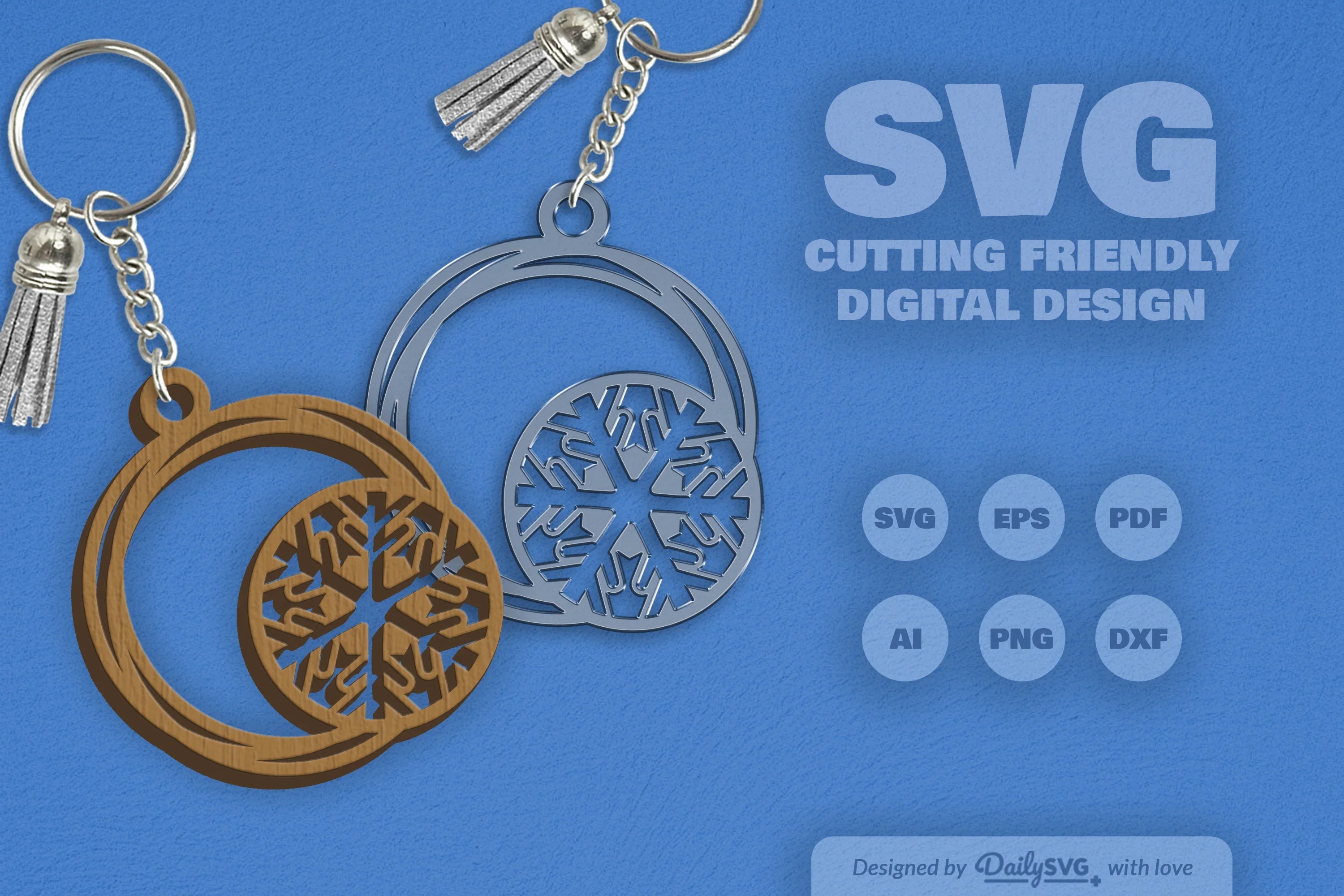 Round Snowflake SVG Bundle 3 - CraftNest - Digital Crafting and Art