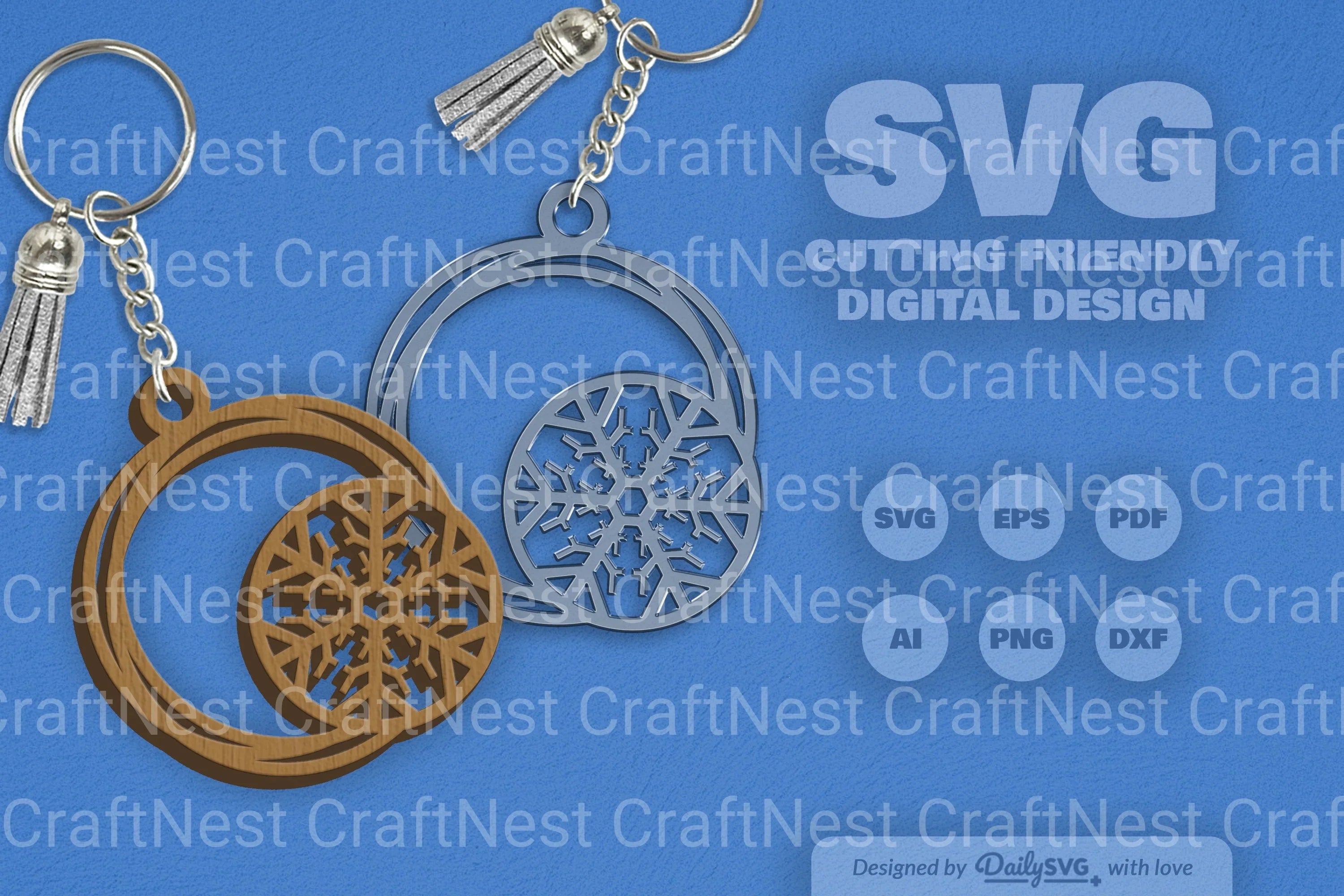 SVG Round Snowflake SVG Bundle