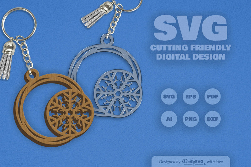 SVG Round Snowflake SVG Bundle 2 - CraftNest - Digital Crafting and Art