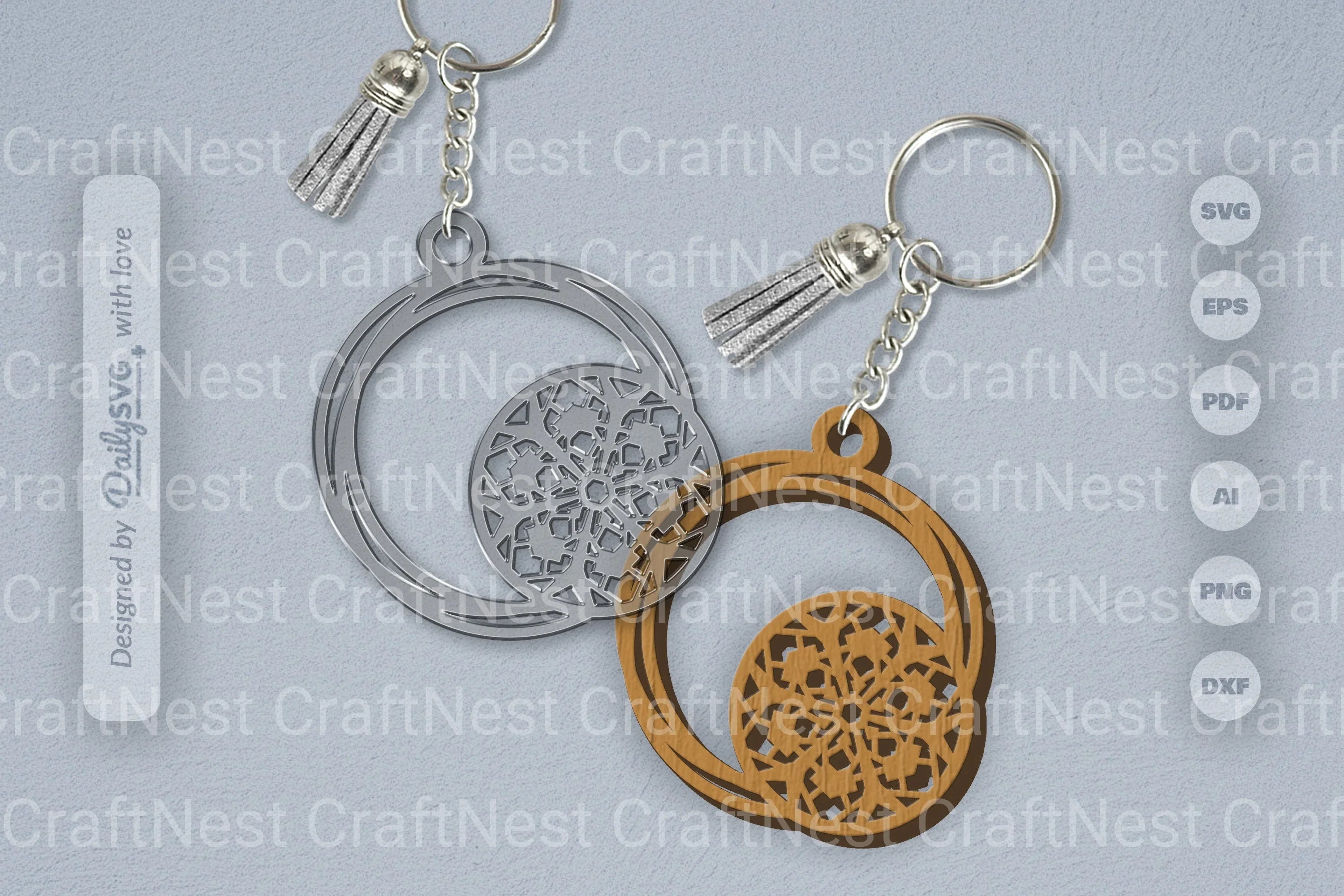 SVG Round Snowflake SVG Bundle