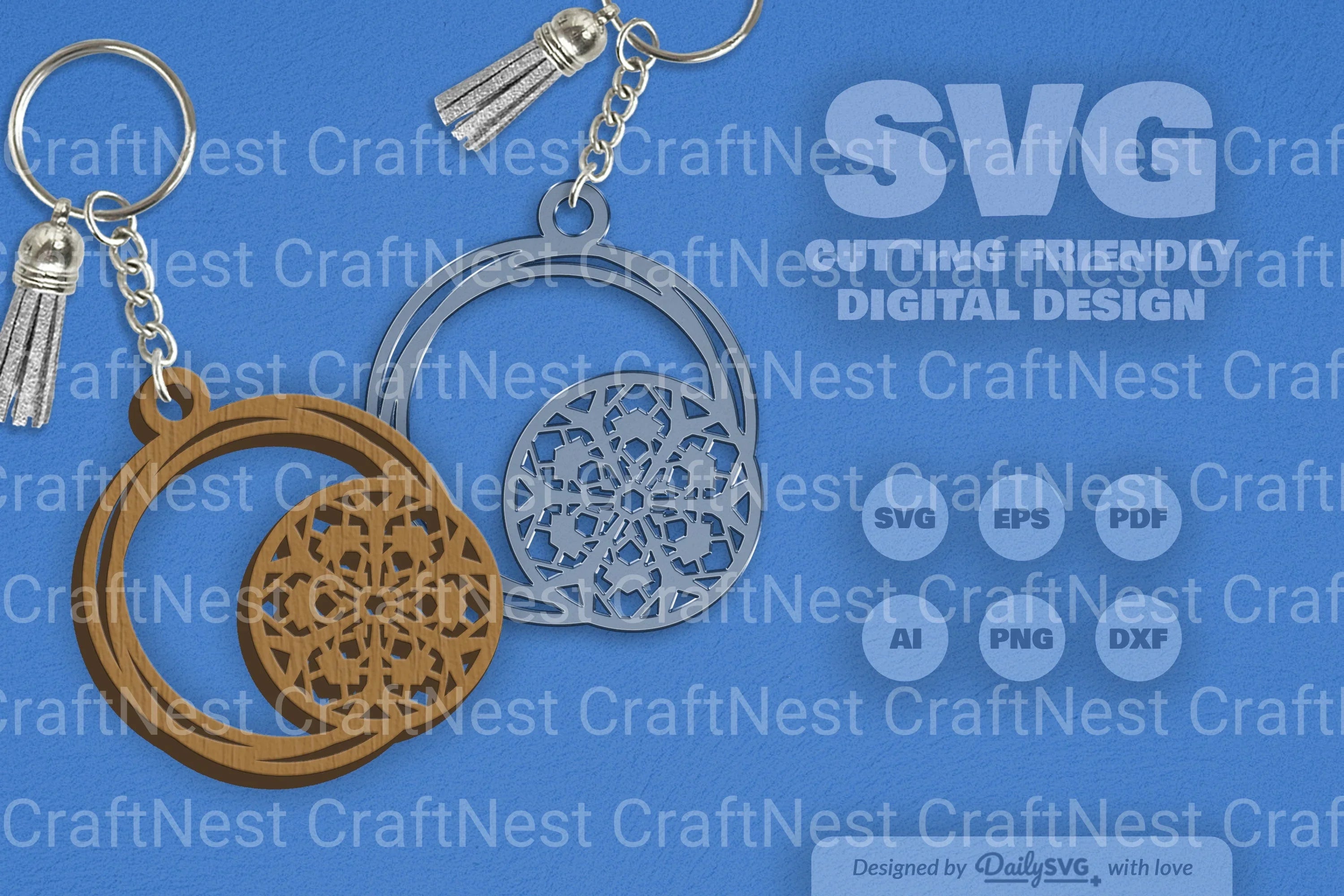 SVG Round Snowflake SVG Bundle