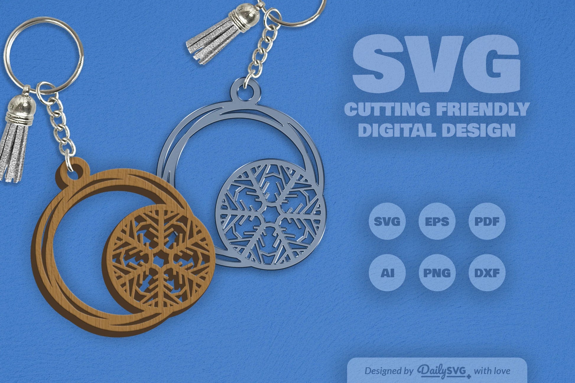 SVG Round Snowflake SVG Bundle 10 - CraftNest - Digital Crafting and Art