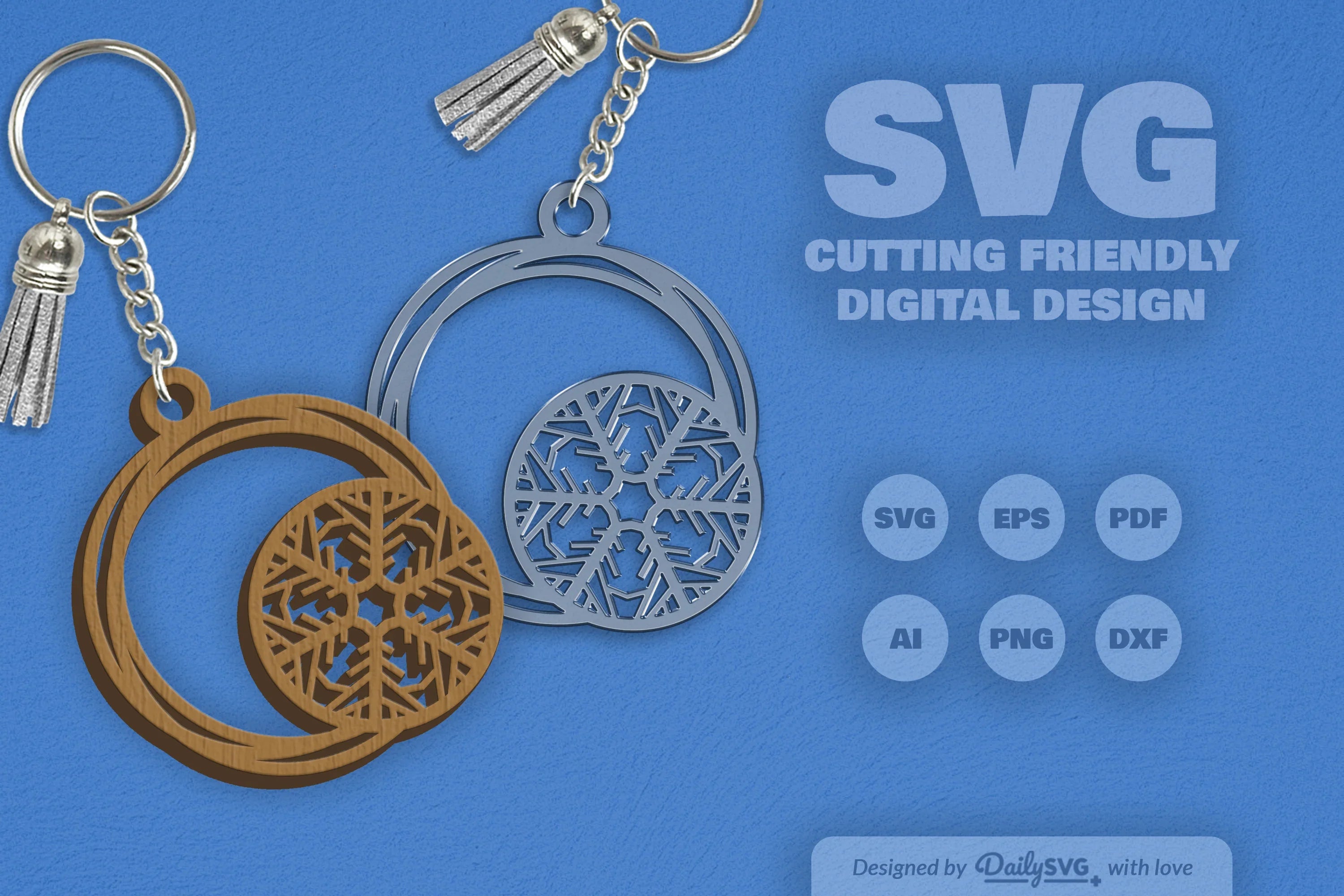 SVG Round Snowflake SVG Bundle 10 - CraftNest - Digital Crafting and Art