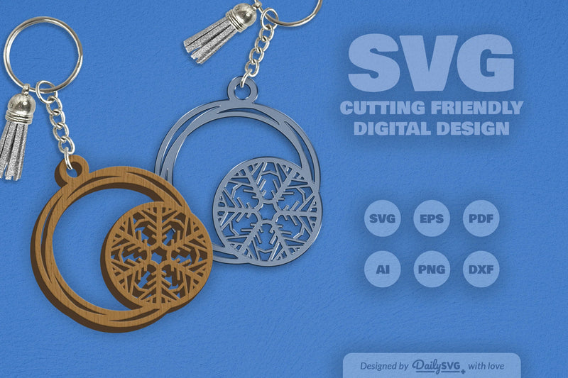 SVG Round Snowflake SVG Bundle 10 - CraftNest - Digital Crafting and Art