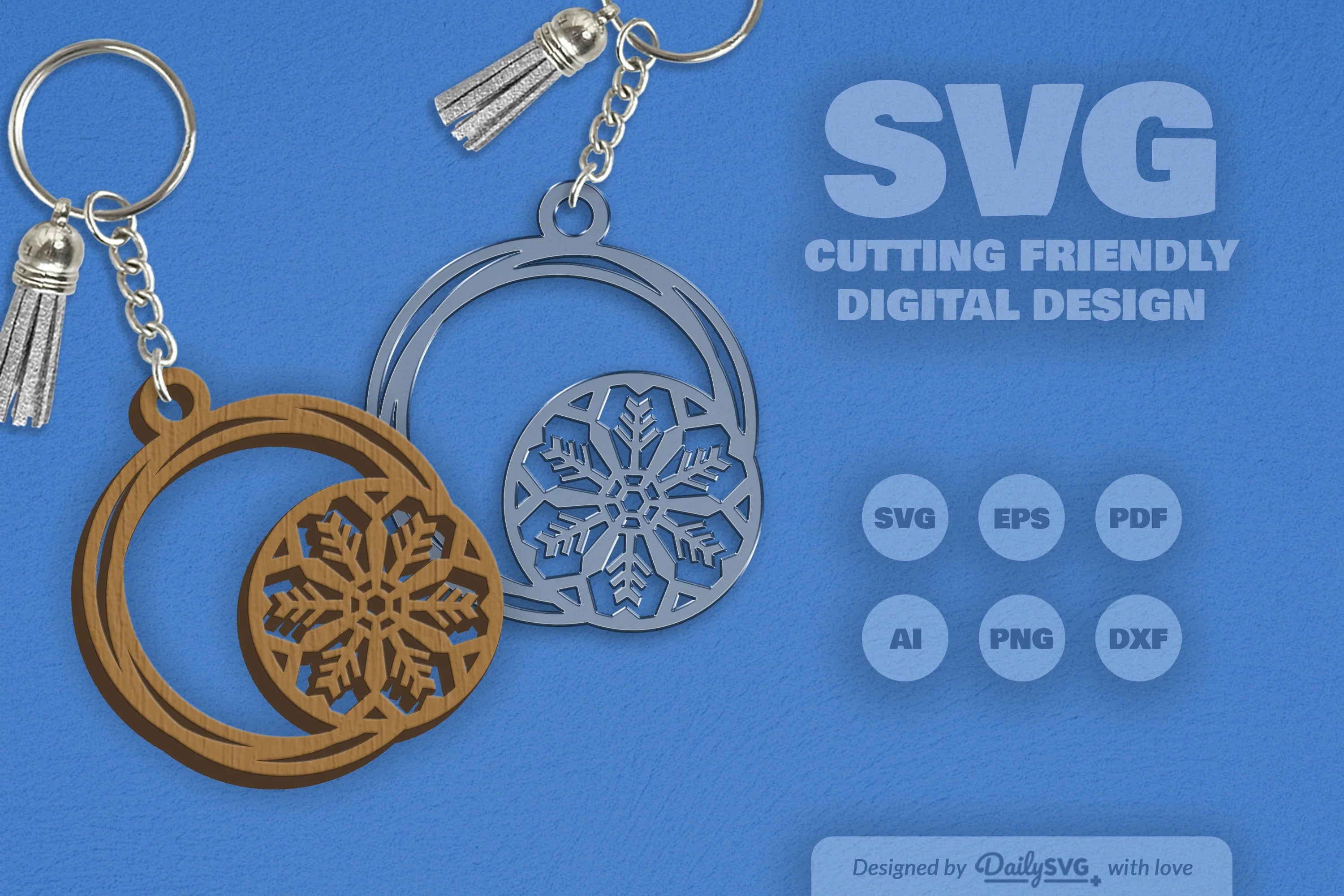 Round Snowflake SVG Bundle 15 - CraftNest - Digital Crafting and Art