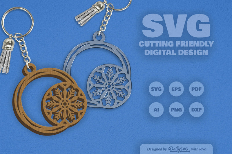 Round Snowflake SVG Bundle 15 - CraftNest - Digital Crafting and Art