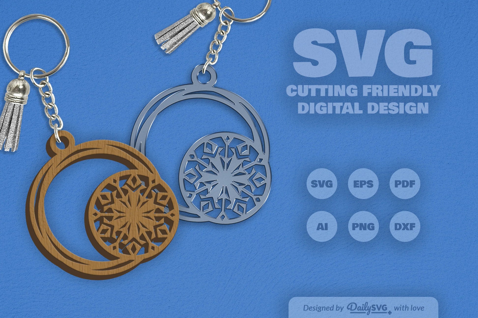 SVG Round Snowflake SVG Bundle 9 - CraftNest - Digital Crafting and Art