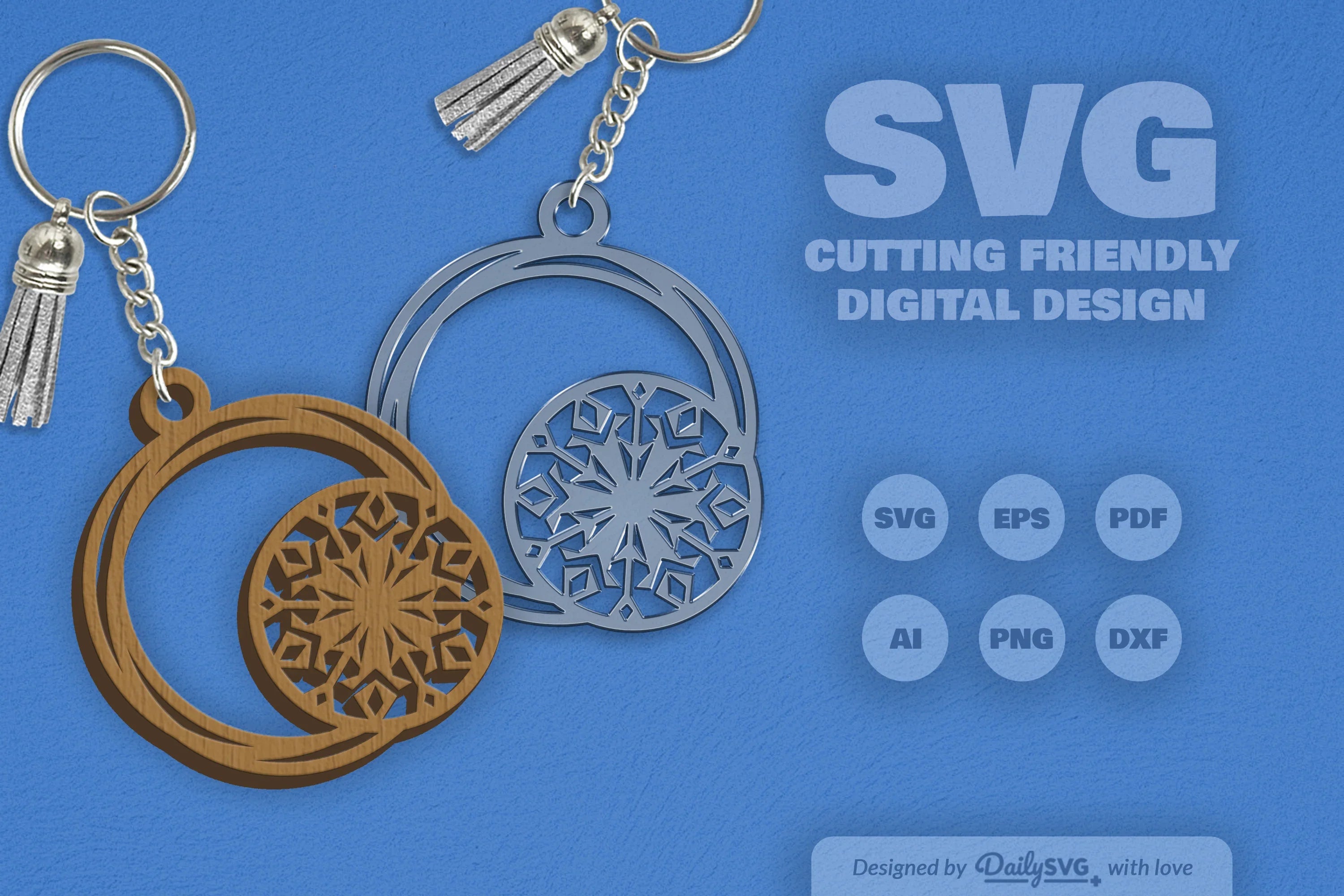 SVG Round Snowflake SVG Bundle 9 - CraftNest - Digital Crafting and Art